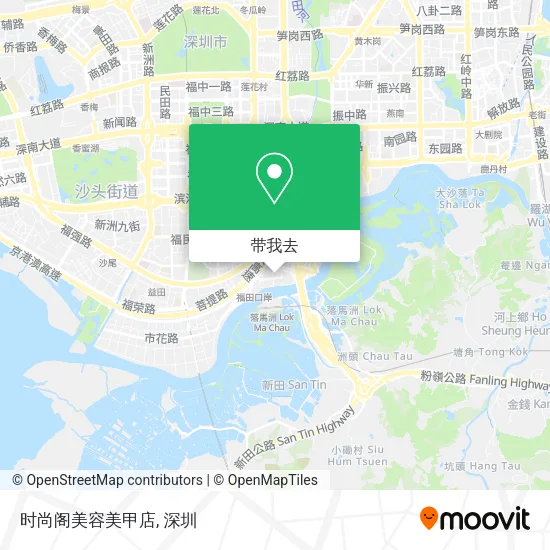 时尚阁美容美甲店地图