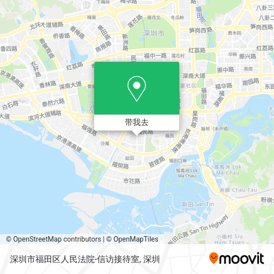 深圳市福田区人民法院-信访接待室地图