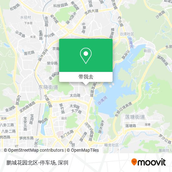 鹏城花园北区-停车场地图
