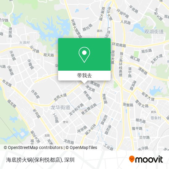 海底捞火锅(保利悦都店)地图