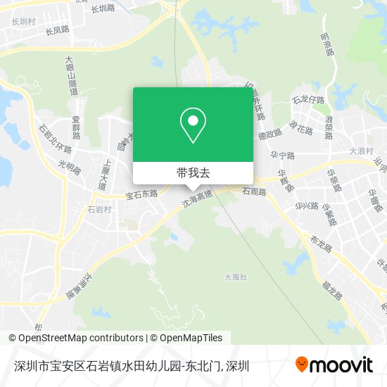 深圳市宝安区石岩镇水田幼儿园-东北门地图
