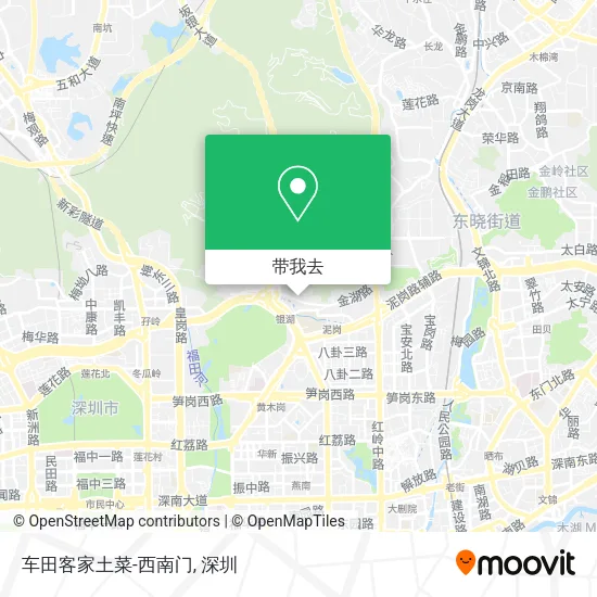 车田客家土菜-西南门地图