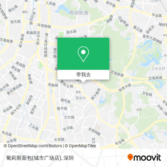 葡莉斯面包(城市广场店)地图