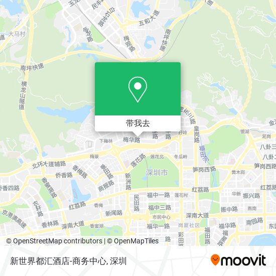 新世界都汇酒店-商务中心地图