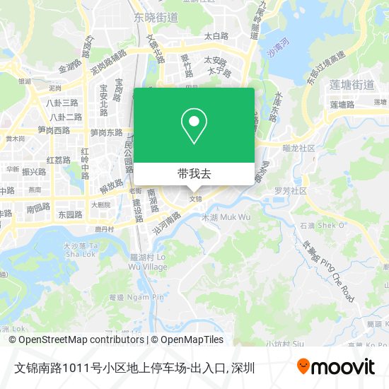 文锦南路1011号小区地上停车场-出入口地图