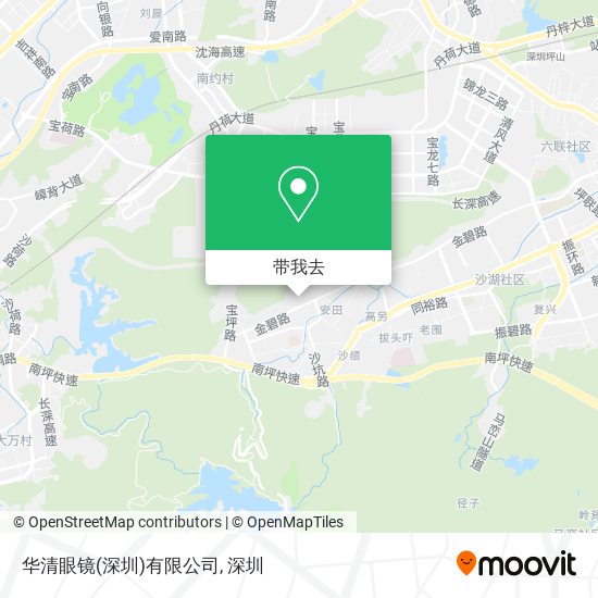 华清眼镜(深圳)有限公司地图