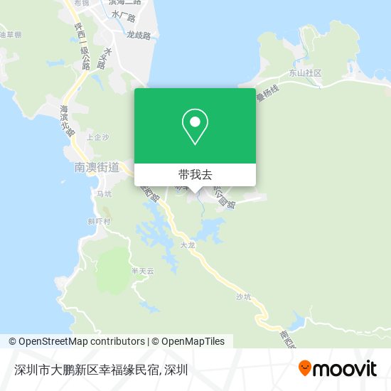 深圳市大鹏新区幸福缘民宿地图