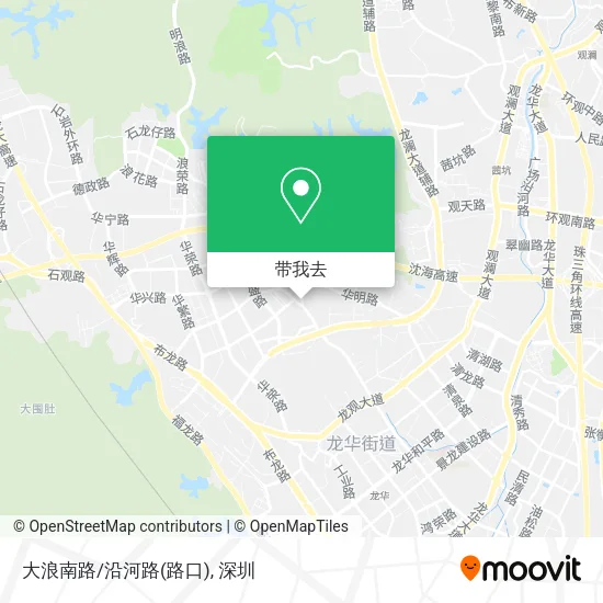 大浪南路/沿河路(路口)地图