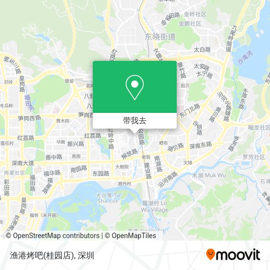 渔港烤吧(桂园店)地图