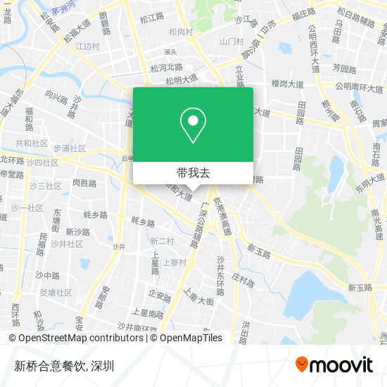 新桥合意餐饮地图