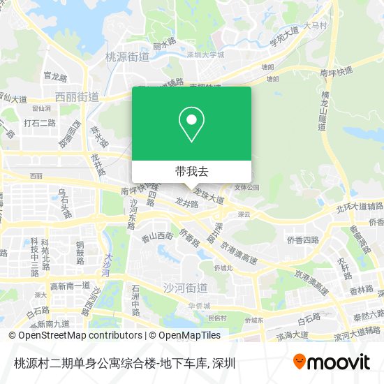 桃源村二期单身公寓综合楼-地下车库地图