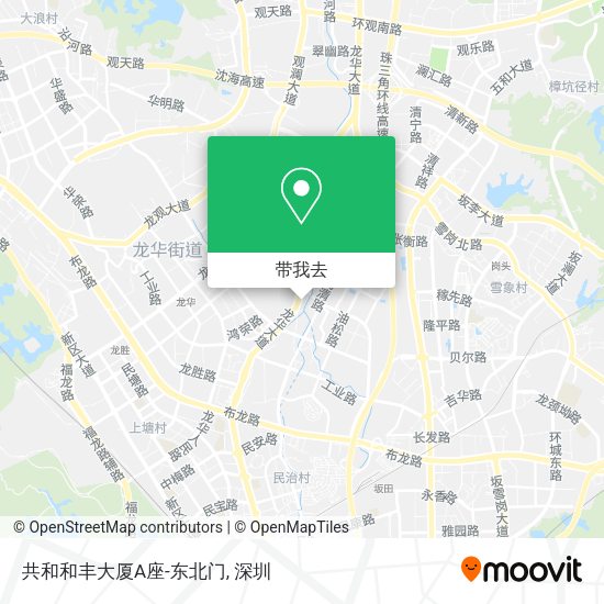 共和和丰大厦A座-东北门地图