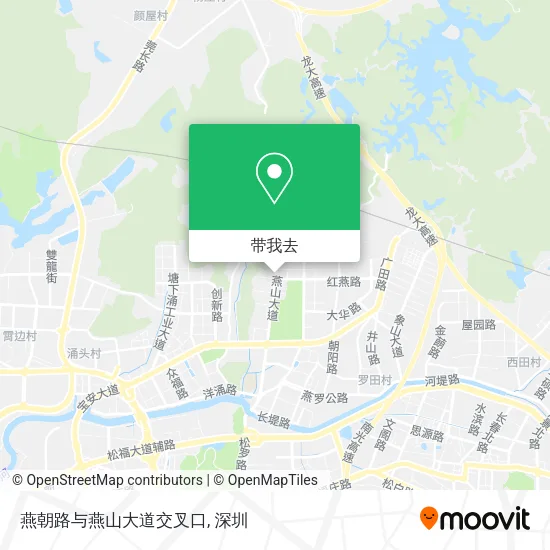 燕朝路与燕山大道交叉口地图