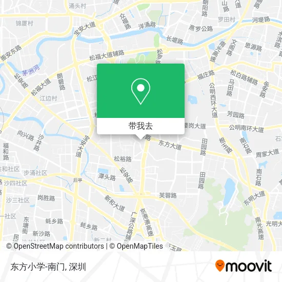 东方小学-南门地图