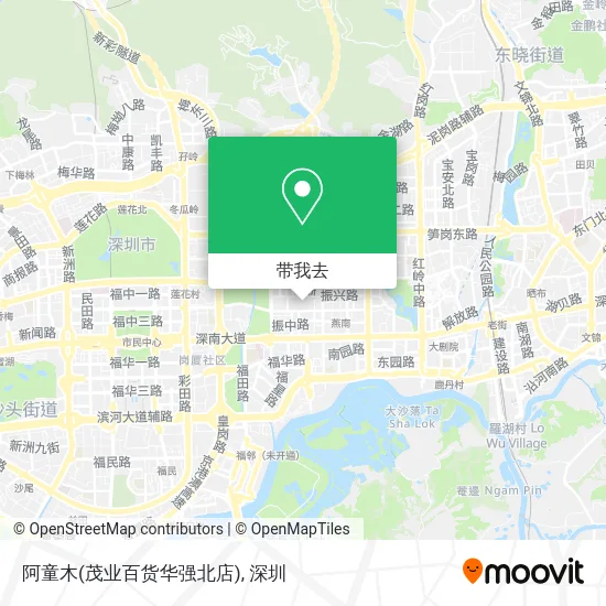 阿童木(茂业百货华强北店)地图