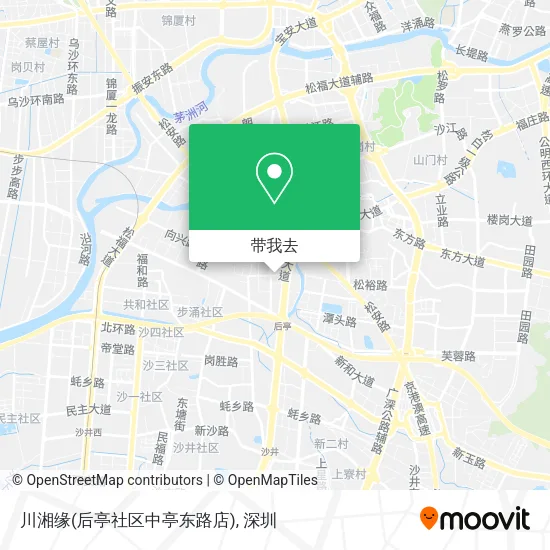 川湘缘(后亭社区中亭东路店)地图