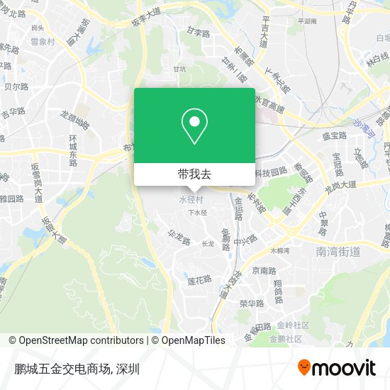 鹏城五金交电商场地图