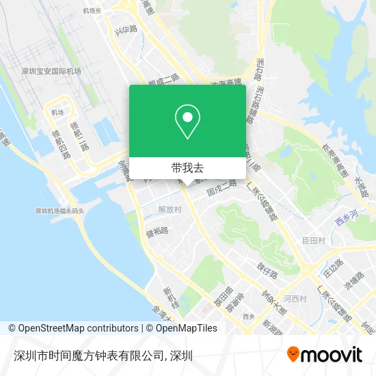 深圳市时间魔方钟表有限公司地图