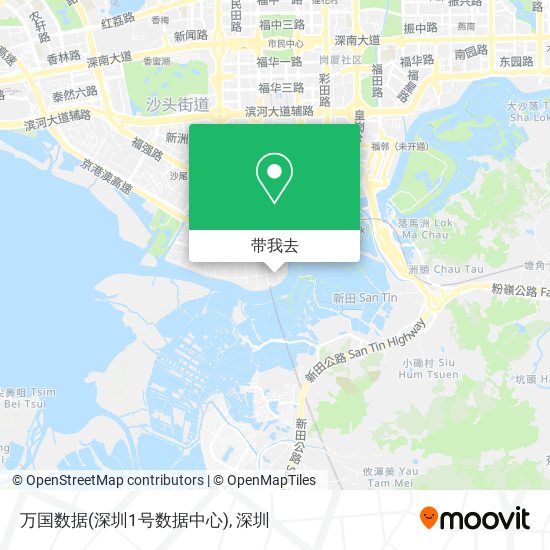 万国数据(深圳1号数据中心)地图