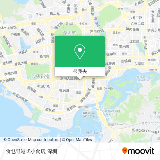 食乜野港式小食店地图