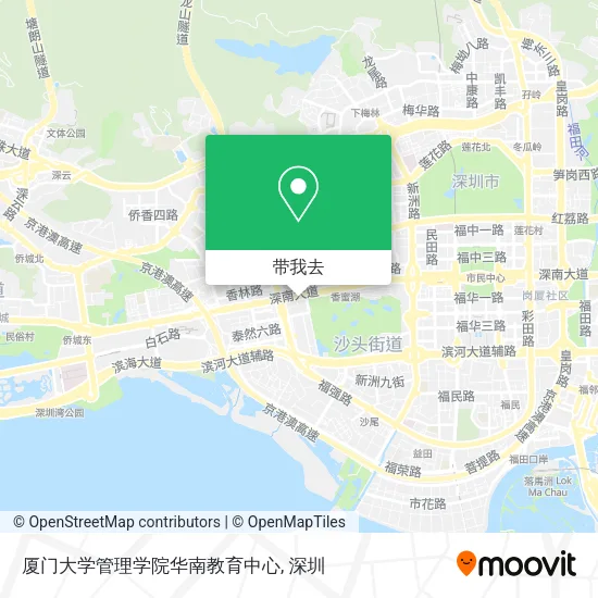 厦门大学管理学院华南教育中心地图