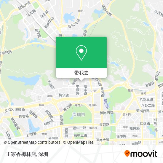 王家香梅林店地图