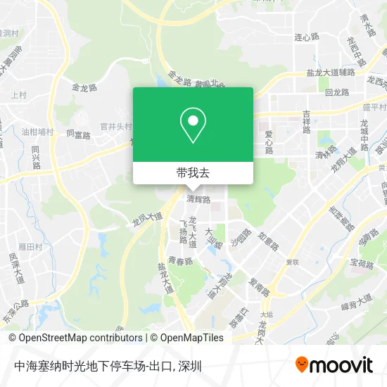 中海塞纳时光地下停车场-出口地图