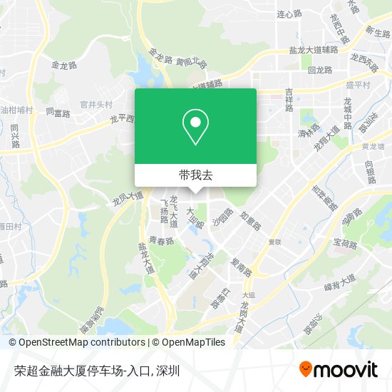 荣超金融大厦停车场-入口地图