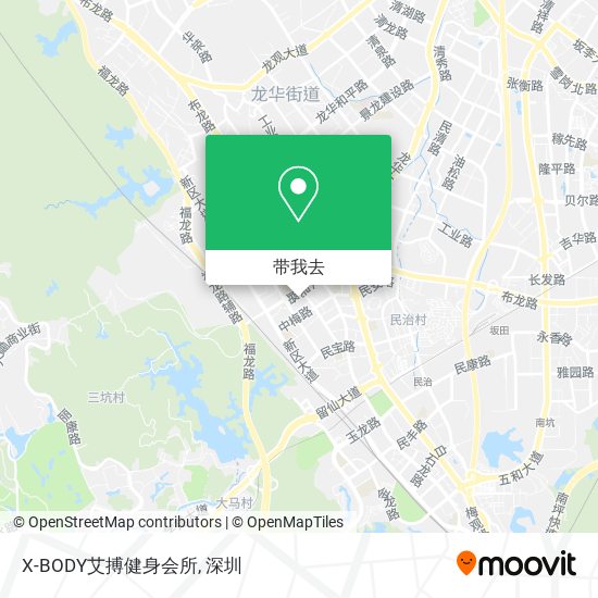X-BODY艾搏健身会所地图
