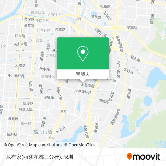 乐有家(丽莎花都三分行)地图