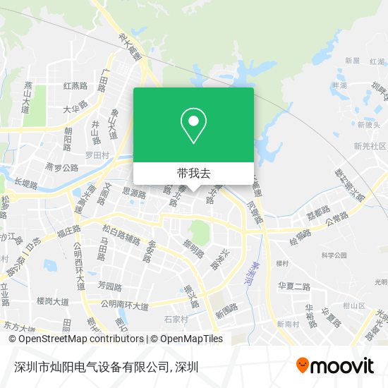 深圳市灿阳电气设备有限公司地图