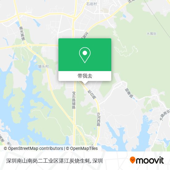 深圳南山南岗二工业区湛江炭烧生蚝地图