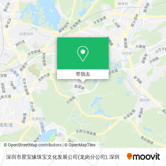 深圳市星宝缘珠宝文化发展公司(龙岗分公司)地图