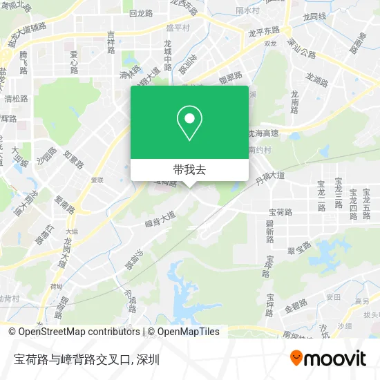 宝荷路与嶂背路交叉口地图