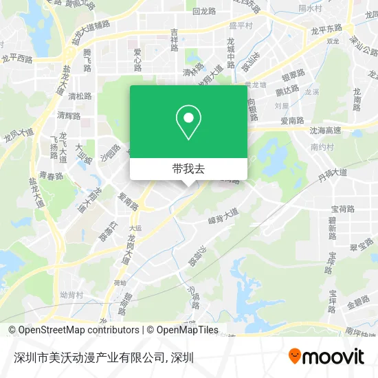 深圳市美沃动漫产业有限公司地图