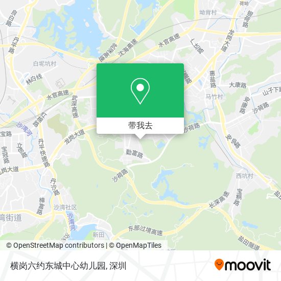 横岗六约东城中心幼儿园地图
