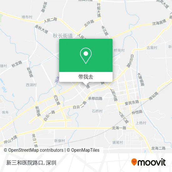 新三和医院路口地图