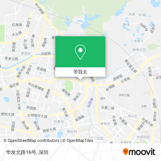 华发北路16号地图