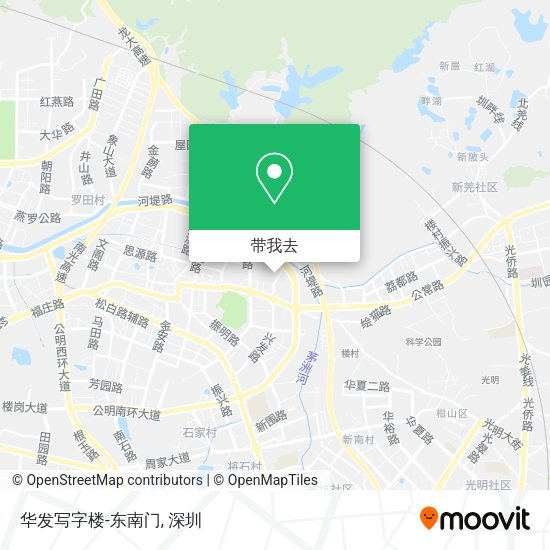 华发写字楼-东南门地图