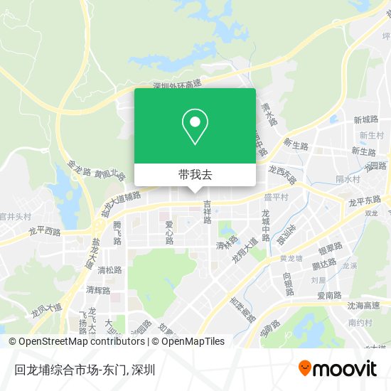 回龙埔综合市场-东门地图