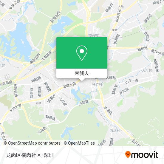 龙岗区横岗社区地图