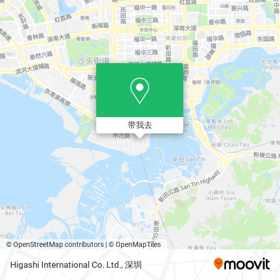 Higashi International Co. Ltd.地图