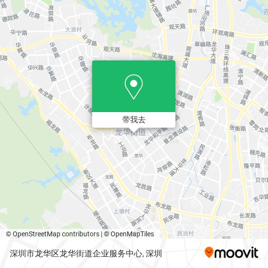 深圳市龙华区龙华街道企业服务中心地图