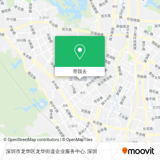 深圳市龙华区龙华街道企业服务中心地图