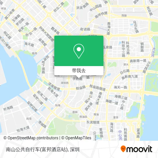 南山公共自行车(富邦酒店站)地图