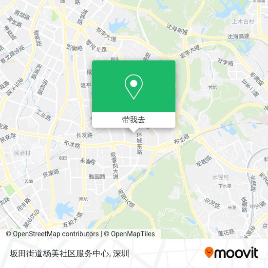 坂田街道杨美社区服务中心地图
