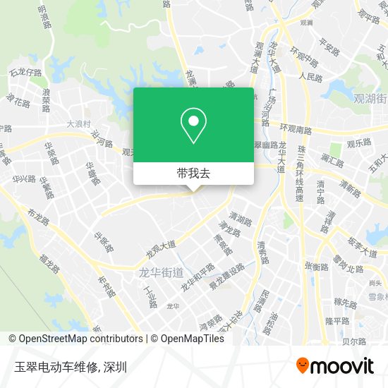 玉翠电动车维修地图