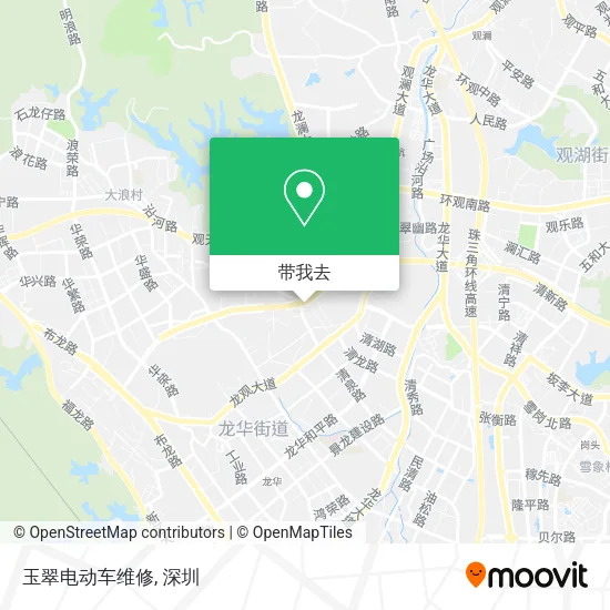 玉翠电动车维修地图