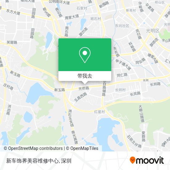新车饰界美容维修中心地图