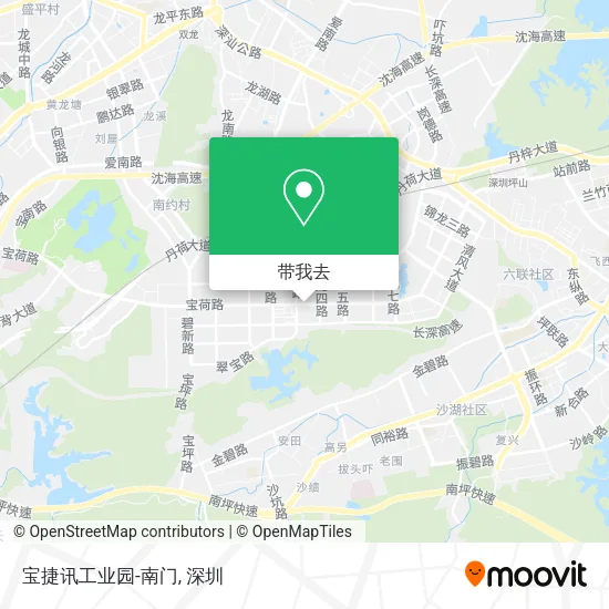 宝捷讯工业园-南门地图